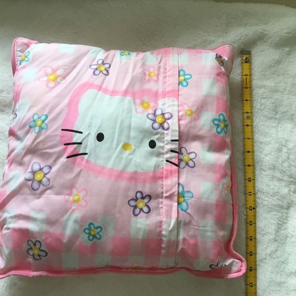 Hello Kitty Light Pink Decorative Square Pillow with Zipper - Picture 3 of 15